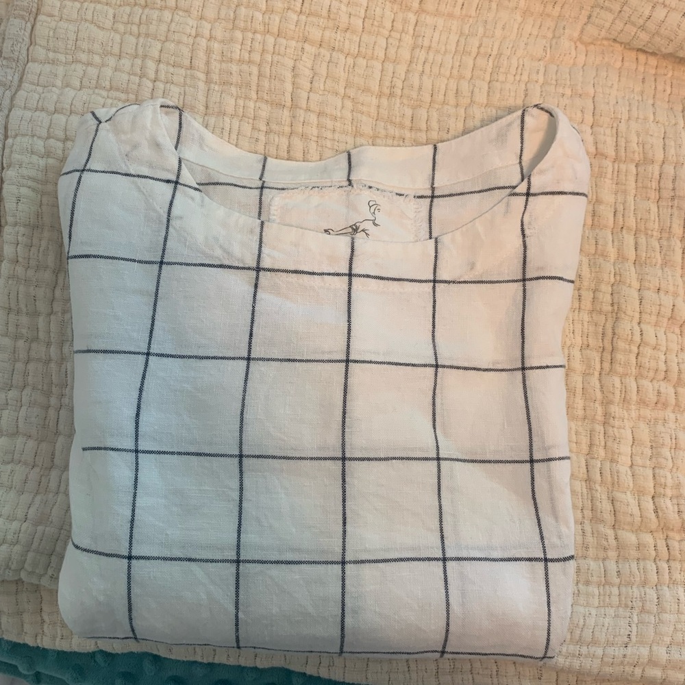Not Perfect Linen Davos Top